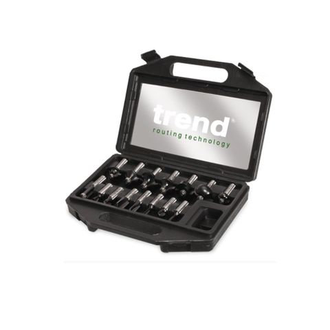 Trend 15 piece 1/2 inch shank starter cutter set