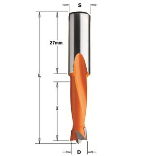 Dowel Drill RH 4.76mm D x 27mm Cut 10mm ***