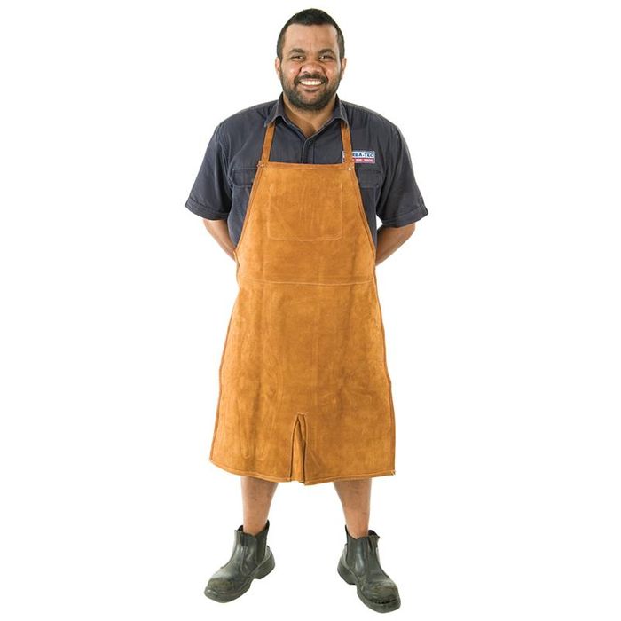 Deluxe Leather Apron - Split Leg 1 Pocket