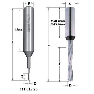 Dowel Drill Blind Hole RH 4mm D x 27mm ***