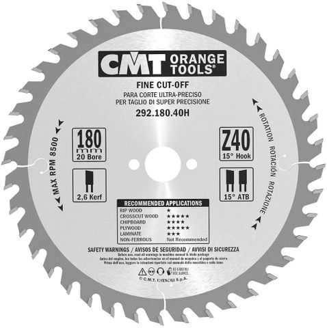 Comb Blade 180mm 40Teeth 2.6Kerf