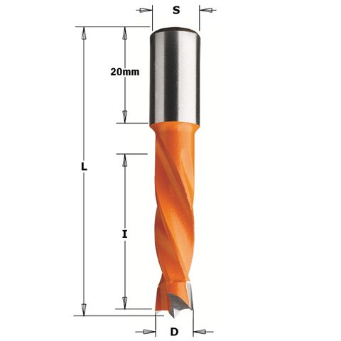 Dowel Drill RH 15mm Dia x 30mm Cut 10