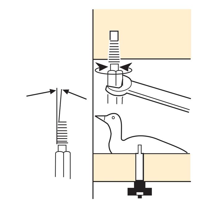 Veritas Carvers Screw  05G08-01