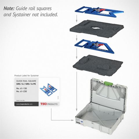 TSO GRS-16 Foam storage insert for Systainer ***