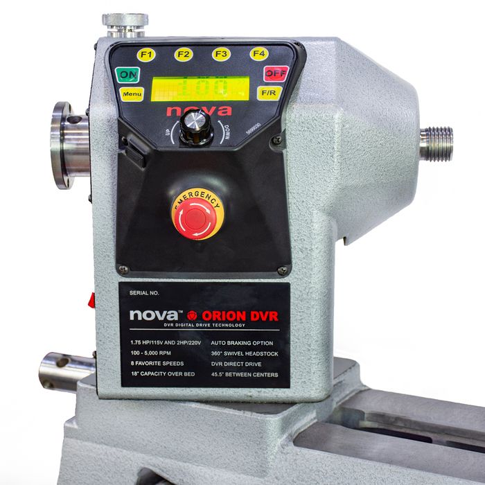 Nova Orion 18 Inch x 22 Inch DVR Lathe