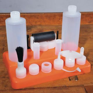 Wood Glue Applicator Complete Kit Glue Dispenser Bottles, Roller