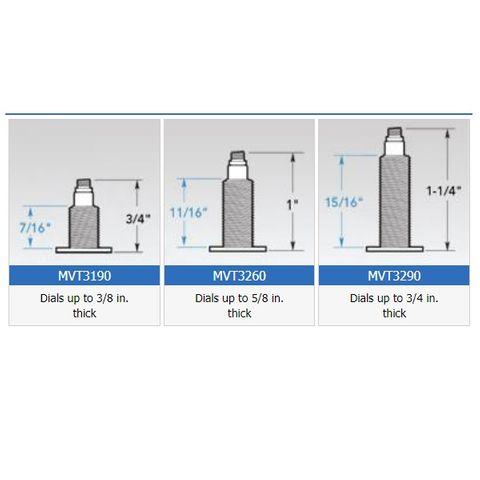 C Battery Movement - suit dials up to 5/8" (16mm) thick