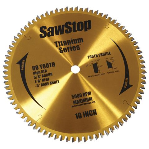 SAWSTOP 80T TITANIUM SERIES BLADE