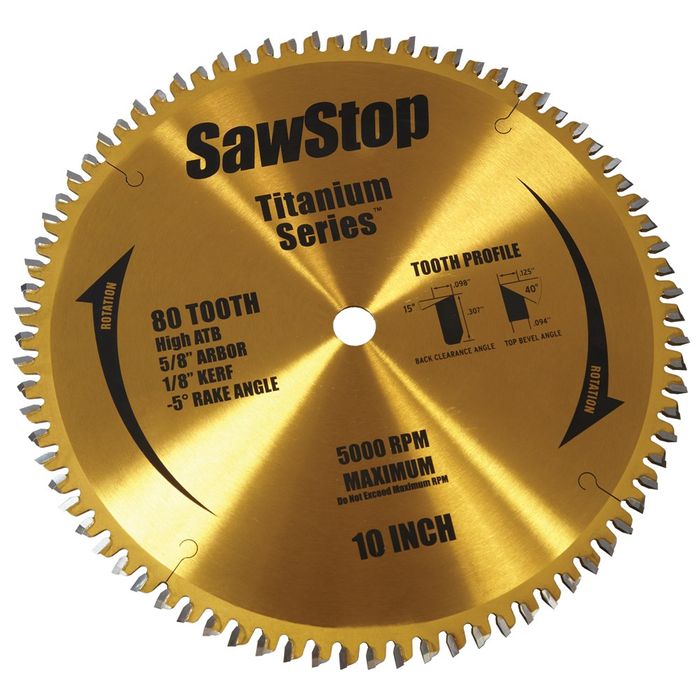 SAWSTOP 80T TITANIUM SERIES BLADE