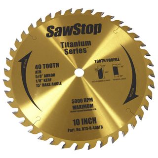 SAWSTOP 40T TITANIUM SERIES BLADE