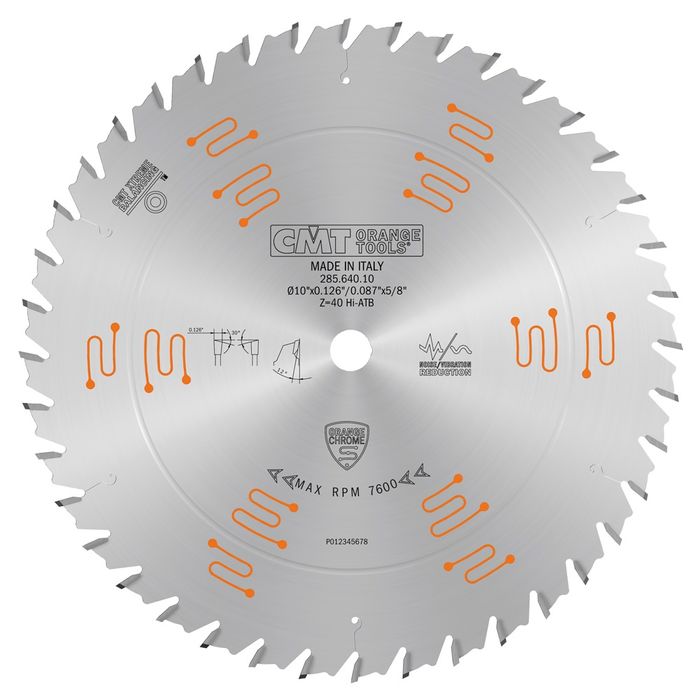 CMT Blade 250mm 40Teeth Chrome