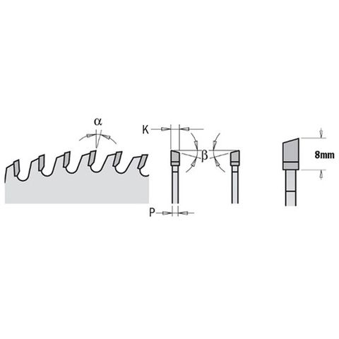 CMT Blade 250mm 40Teeth Chrome