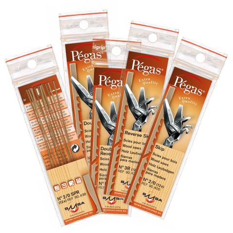 Pegas Double Skip Tooth Blades