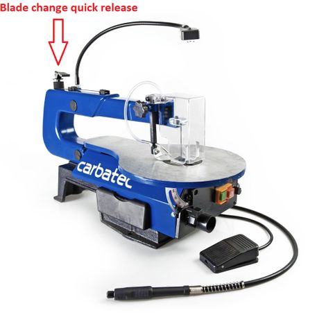 Carbatec 16" Scroll Saw with Carving Attachment