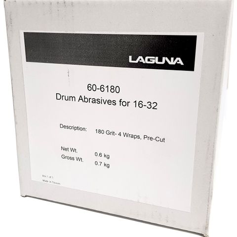 4 x Laguna Sandpaper Rolls to suit 16/32 - #180 Grit Pack