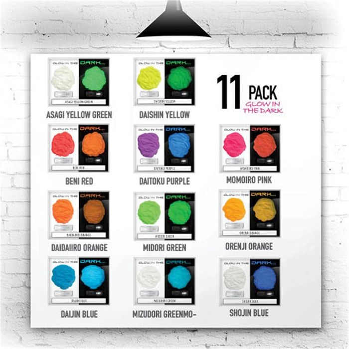 Eye Candy Glow in the Dark Box Set 11 Colours X 5g
