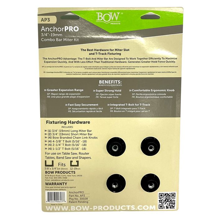 BOW AnchorPro 3/4 inch or 19mm