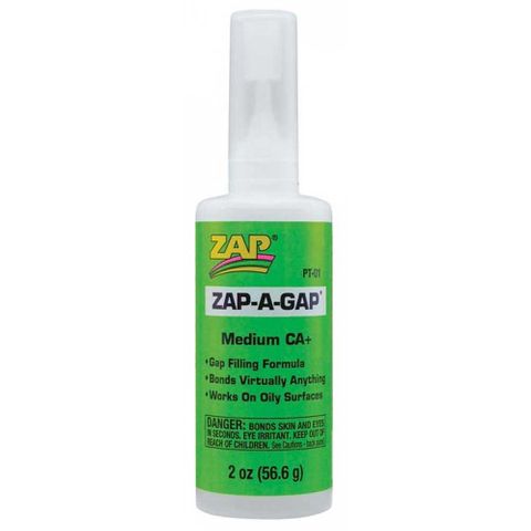 ZAP-A-GAP CA+ Medium Viscosity (2oz Bottle) Cyanoacrylate 'Super' Gl
