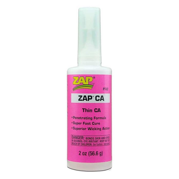 ZAP CA Thin Viscosity (2oz/56.6g Bottle) Cyanoacrylate 'Super' Glue