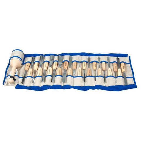 Pfeil Chisel Roll Set - 25 piece