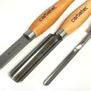 Carbatec 3PC Cryogenic M2 HSS Medium Woodturning Chisel Set