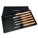 Carbatec 6PC Cryogenic M2 HSS Medium Woodturning Chisel Set