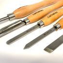 Carbatec 6PC Cryogenic M2 HSS Medium Woodturning Chisel Set