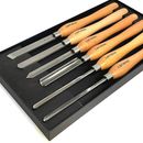 Carbatec 6PC Cryogenic M2 HSS Large Woodturning Chisel Set