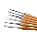 Carbatec 6PC Cryogenic M2 HSS Large Woodturning Chisel Set