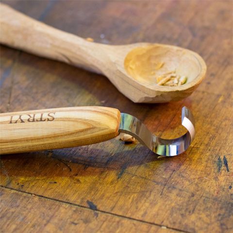 Stryi Left hand spoon carving knife