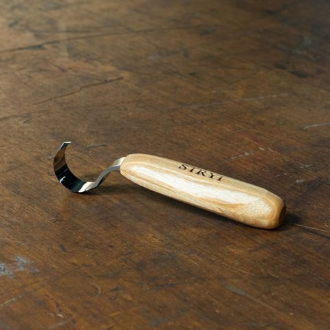 Stryi 35mm Double bevel spoon carving knife
