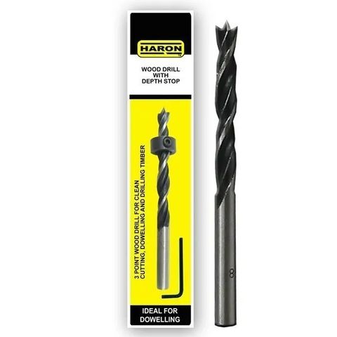 Haron 9.5mm Dowel Drill with depth stop ****