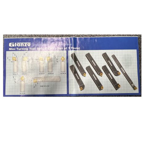 Indexable 7 Pce Cutting Tool Set 8mm ***