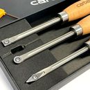 Carbatec 3PC Tungsten Carbide And Stainless Steel Small/Medium Scraper Set