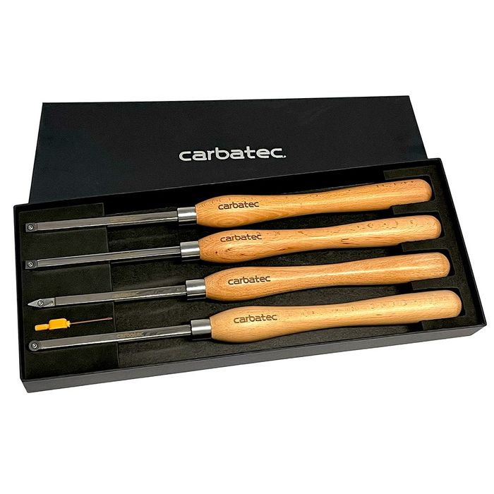 Carbatec 4PC Tungsten Carbide and Stainless Steel Medium/Large Scraper Set