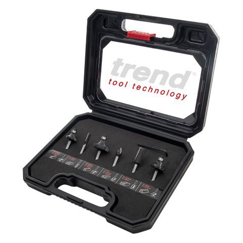 Trend 6 piece 1/2 inch shank starter cutter set