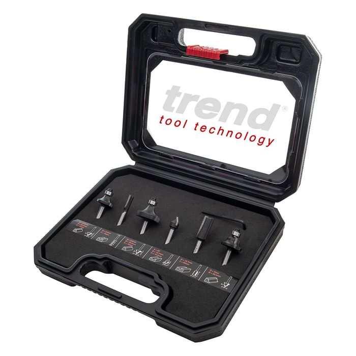 Trend 6 piece 1/2 inch shank starter cutter set