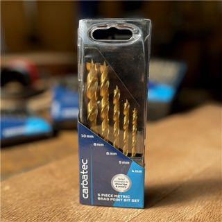 5-pce TiN coated Brad Point Drill Bit Set (4/5/6/8/10mm)