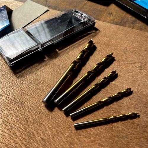 5-pce TiN coated Brad Point Drill Bit Set (4/5/6/8/10mm)