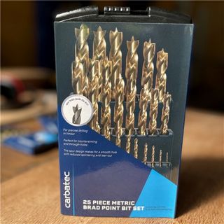 25-pce TiN coated Brad Point Bit Set (1-13mm)