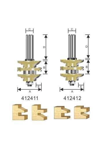 Arden Double Reversable Stile and Rail Set