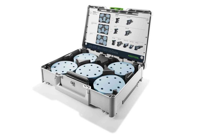 Festool SYS 3 SYS-STF with insert for 80x133 / D125 / Delta Abrasives