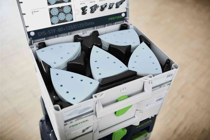 Festool SYS 3 SYS-STF with insert for 80x133 / D125 / Delta Abrasives