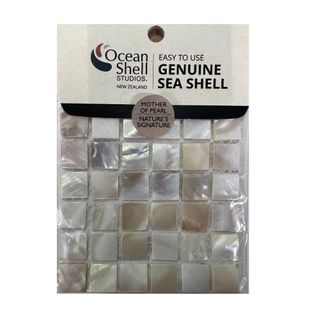 White Mother of Pearl Mosaic tile 15mm/100mm x 100mm