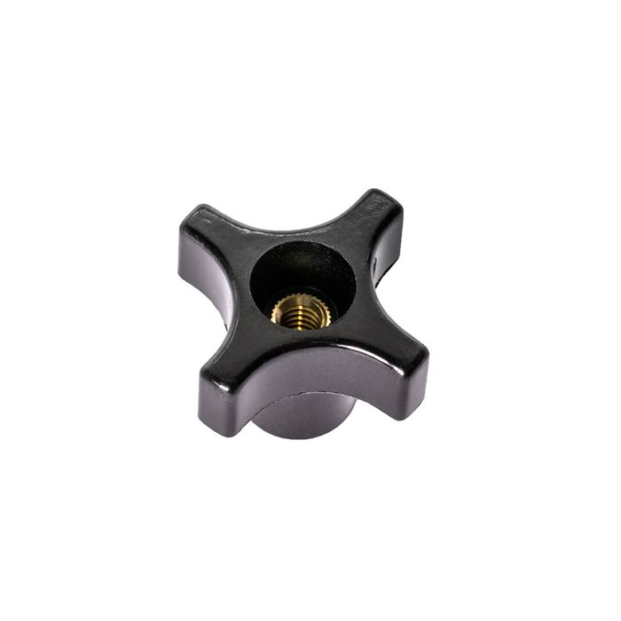 Carbatec Small Cross Knobs - 1/4" Internal Thread - Pk4