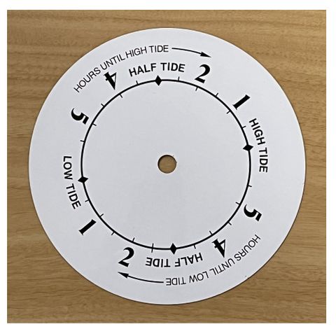 6 INCH TIDE CLOCK DIAL - Metal