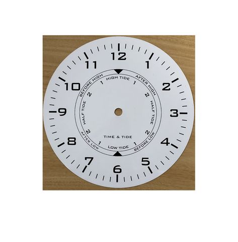 7-7/8 INCH (200MM) TIME AND TIDE DIAL - Metal