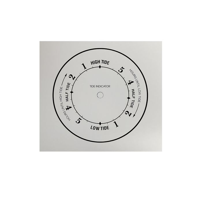 140mm Tide Clock Dial - white card