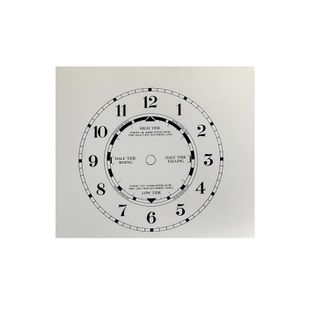 140mm Time & Tide Clock Dial - white card