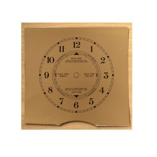 140mm Time & Tide Clock Dial - gold card